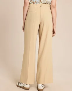 Fließende Hose mit Bundfalte