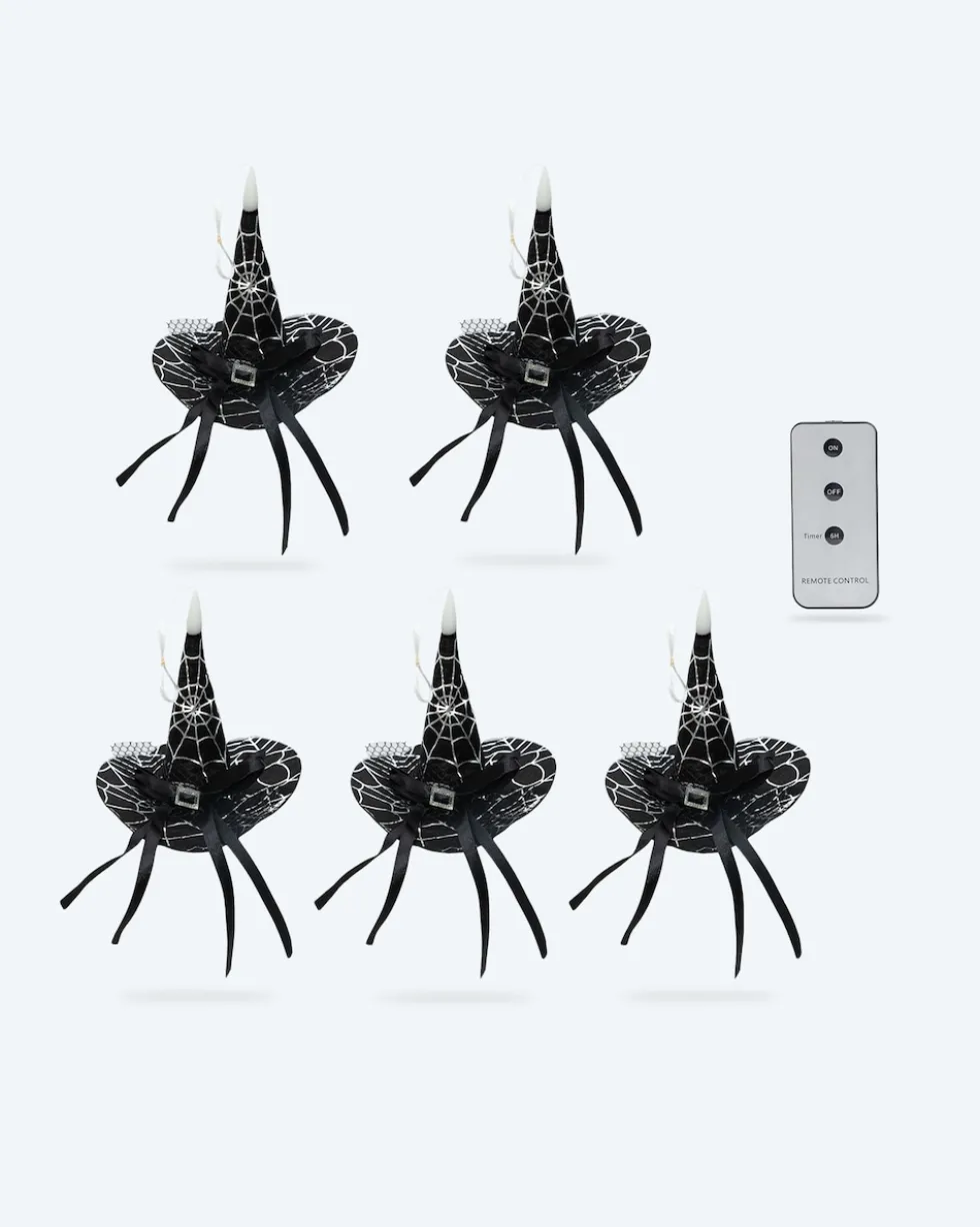Flying Candles Hexenhut-Design, 5tlg.