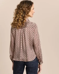 Gemusterte Bluse