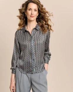 Gemusterte Bluse