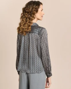 Gemusterte Bluse