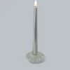 Glaskerzenständer mit LED-Stabkerze, 2tlg.