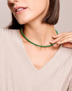 Glitzer-Collier mit Magnetverschluss