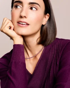 Glitzer-Collier mit Magnetverschluss