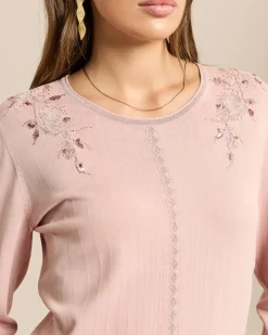 Glow Pullover Glanzgarn Multicolor
