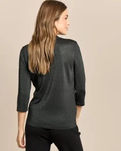 Glow Pullover mit Polokragen