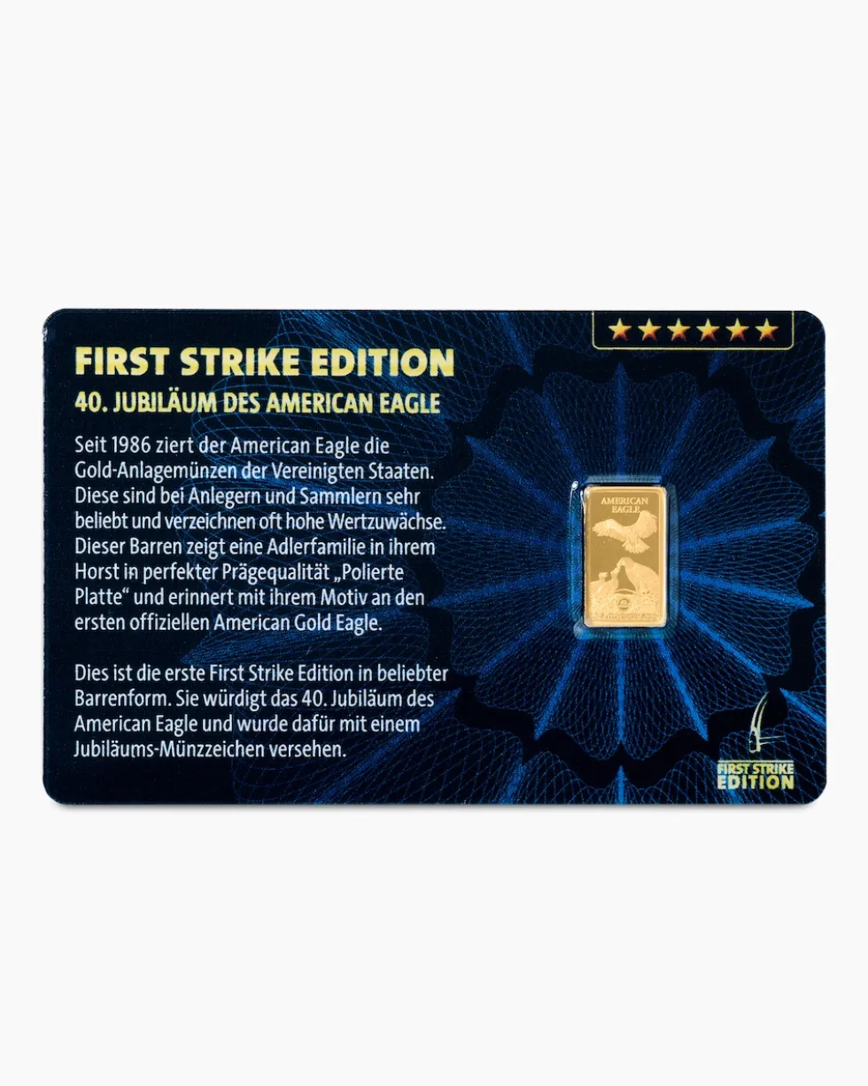 Goldmünzbarren First Strike Edition Eagle 2026