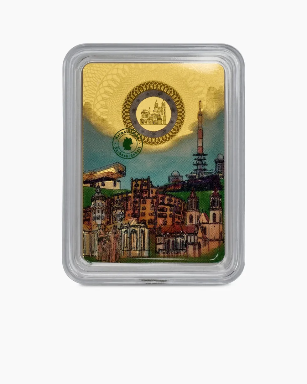 Goldmünzbarren "Heimatstücke", 16tlg.