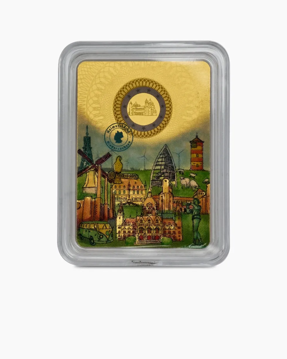 Goldmünzbarren "Heimatstücke", 16tlg.