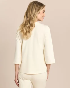 Halbarm-Shirt mit V-Ausschnitt