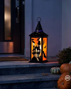 Halloween Outdoor-Laterne Hexenhut