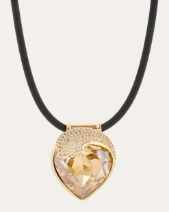 Herz-Collier mit Zirkonia