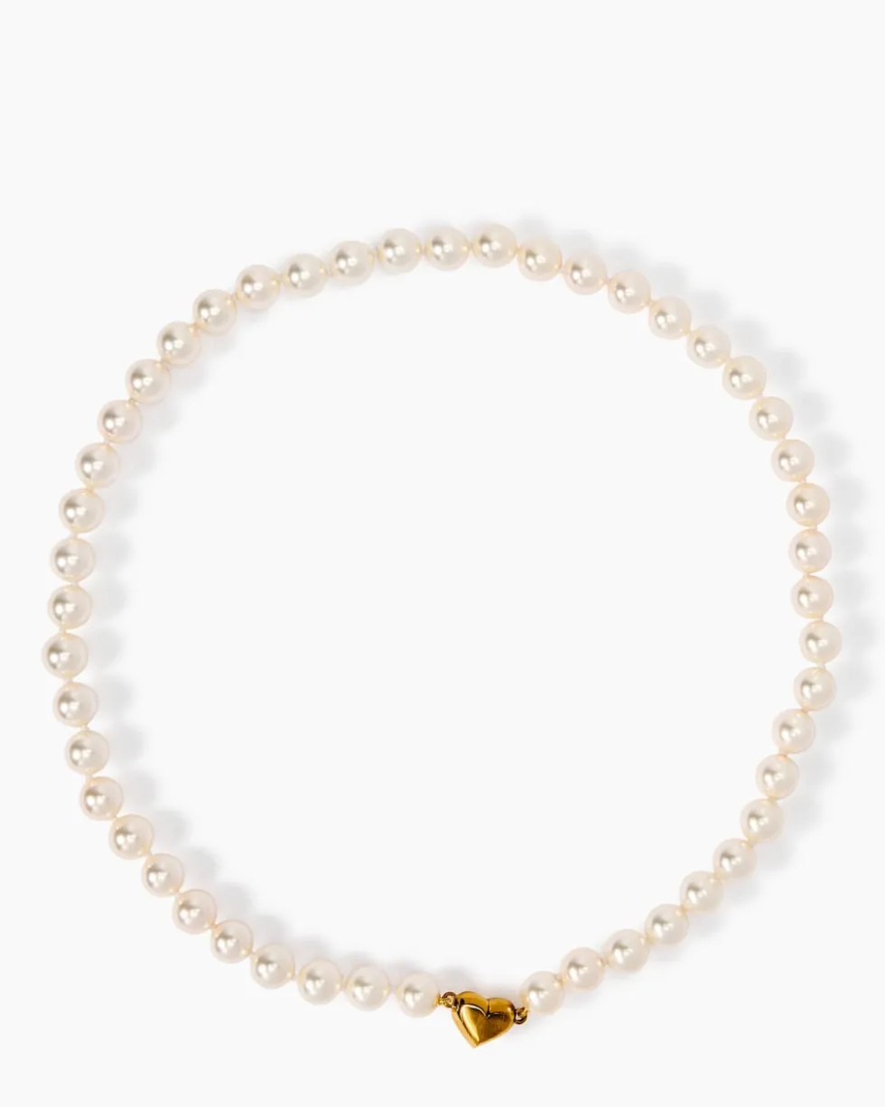 Herz-Collier MK-Perlen 8,0 mm