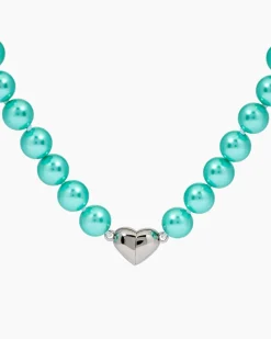 Herz-Collier MK-Perlen 8,0 mm