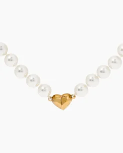 Herz-Collier MK-Perlen 8,0 mm