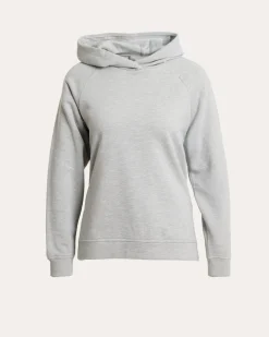 Hoodie mit Logo und Seitenschlitzen