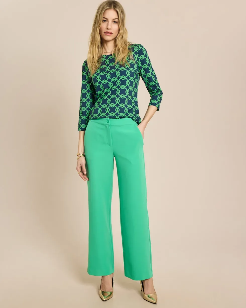 Hose mit weitem Bein und Taschen