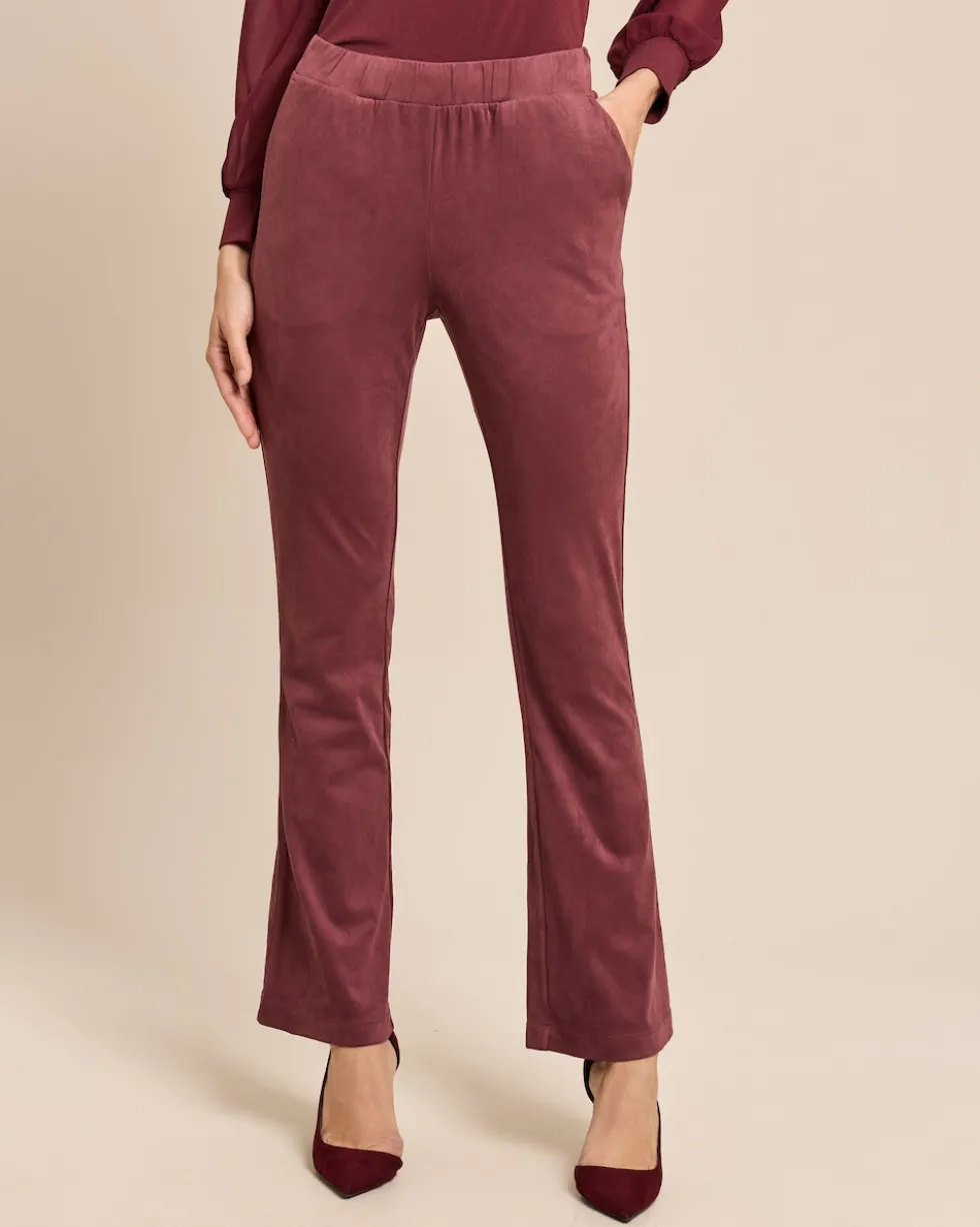 Hose Velourslederimitat