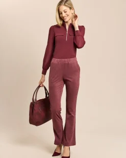 Hose Velourslederimitat