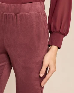Hose Velourslederimitat