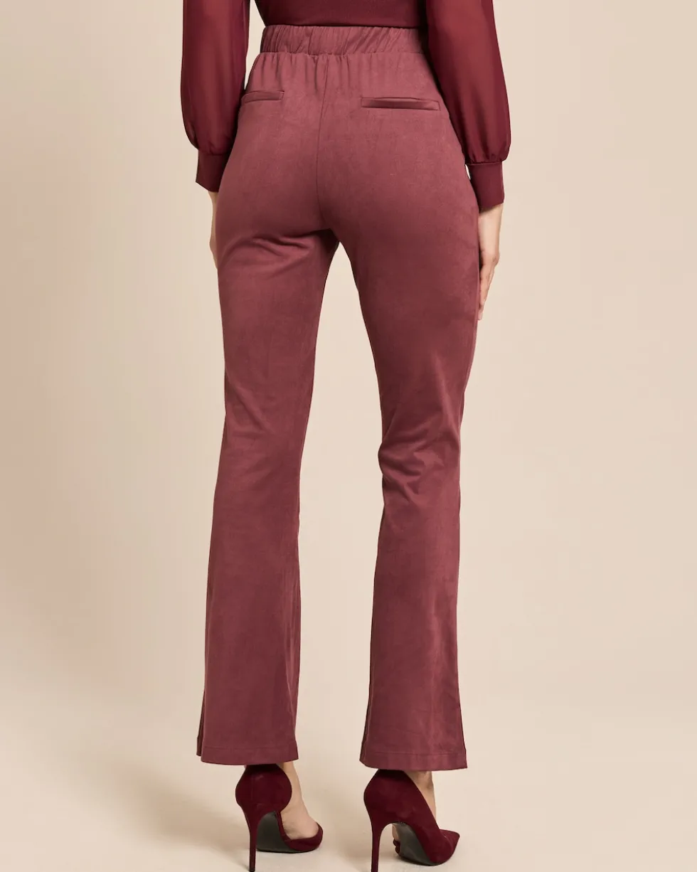Hose Velourslederimitat