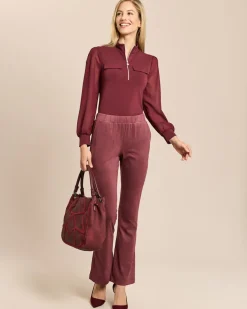 Hose Velourslederimitat
