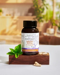 Indischer Baldrian mit Melatonin, 180 Kps.