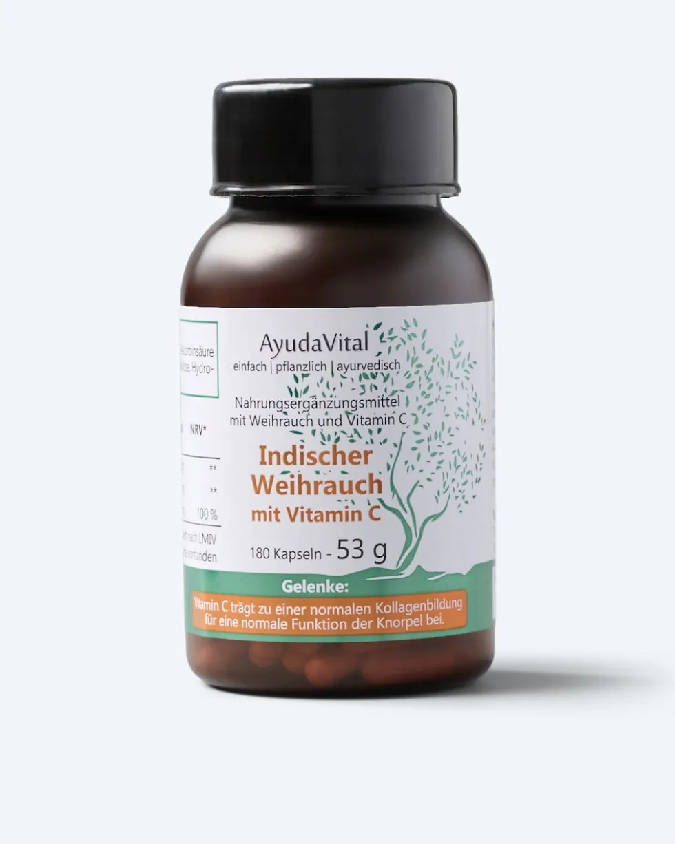 Indischer Weihrauch mit Vitamin C, 180 Kps.