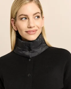 Jacke im Materialmix