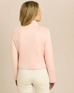 Jacke in Velourleder-Optik