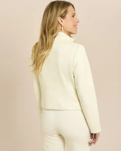 Jacke in Velourleder-Optik