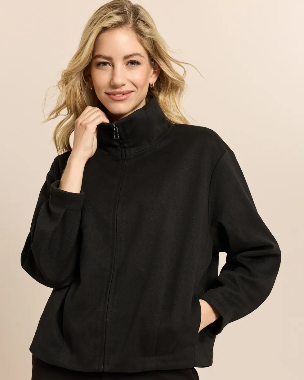 Jacke in Wolloptik