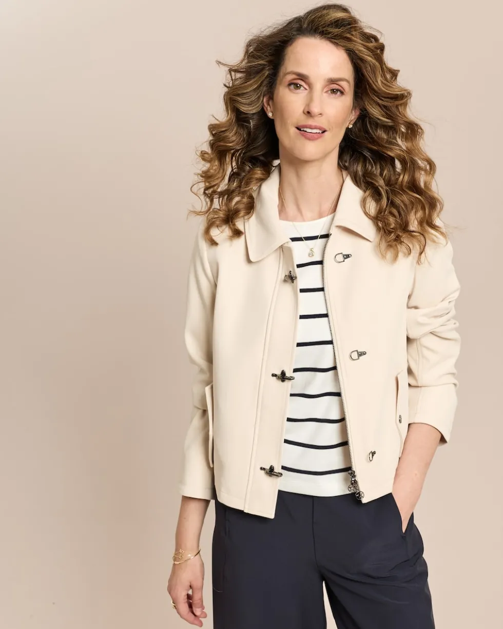 Jacke mit Hakenverschluss