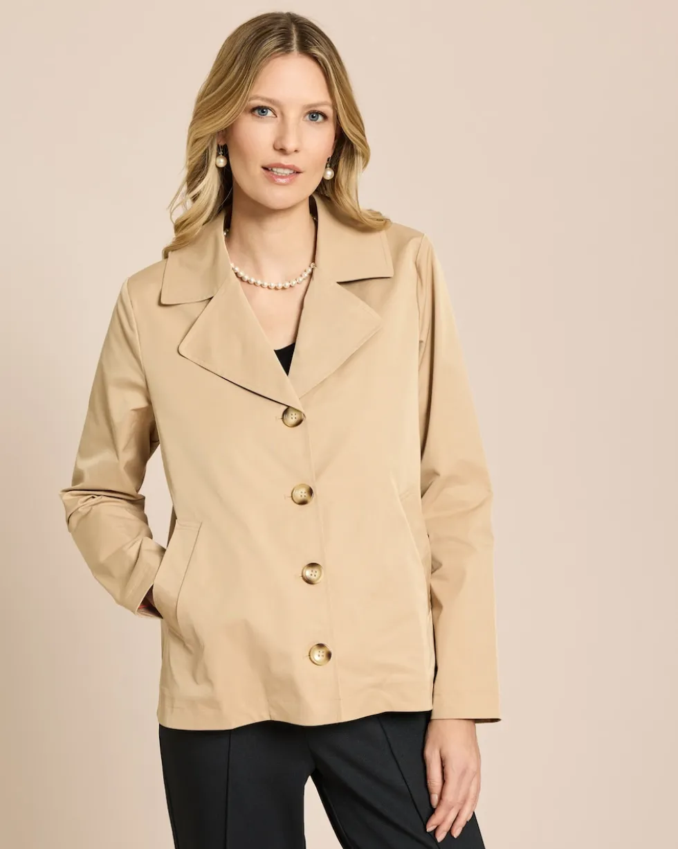 Jacke mit Reverskragen