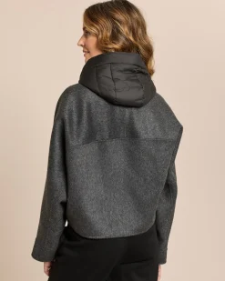 Jacke mit wattierter Kapuze