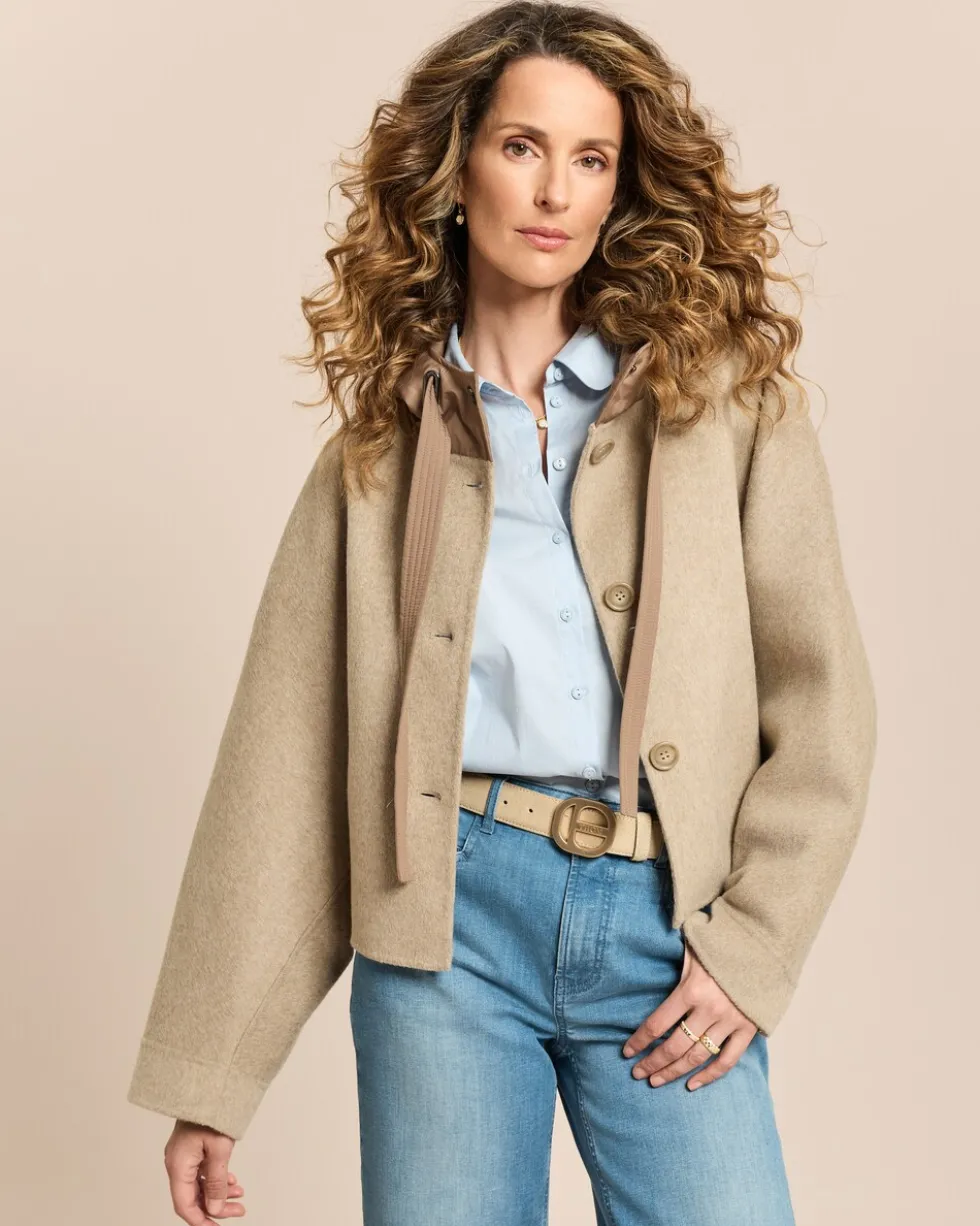 Jacke mit wattierter Kapuze