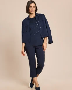 Jacke Ponte di Roma mit aufgesetzten Taschen
