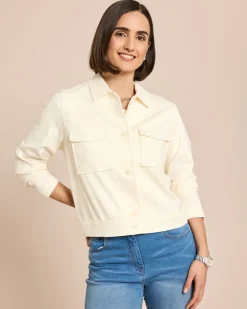 Jacke Ponte di Roma mit aufgesetzten Taschen