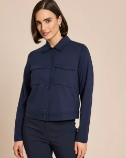 Jacke Ponte di Roma mit aufgesetzten Taschen