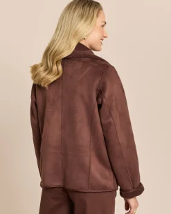 Jacke zum Wenden in Shearling-Optik