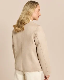 Jacke zum Wenden in Shearling-Optik