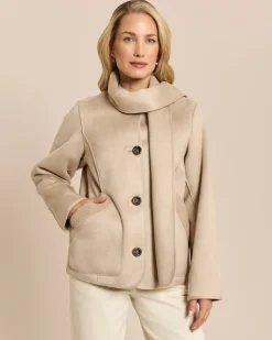 Jacke zum Wenden in Shearling-Optik