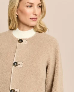 Jacke zum Wenden in Shearling-Optik