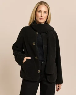 Jacke zum Wenden in Shearling-Optik