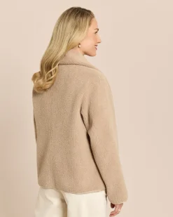 Jacke zum Wenden in Shearling-Optik