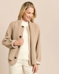 Jacke zum Wenden in Shearling-Optik