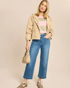 Jeans 7/8 aufgesetzte Taschen