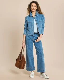 Jeansbluse