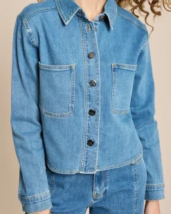 Jeansbluse