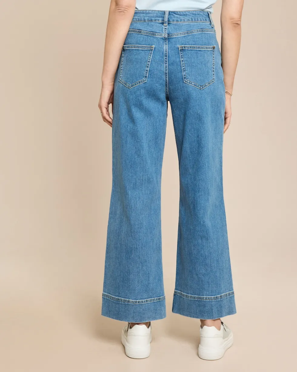Jeanshose mit Teilungsnaht